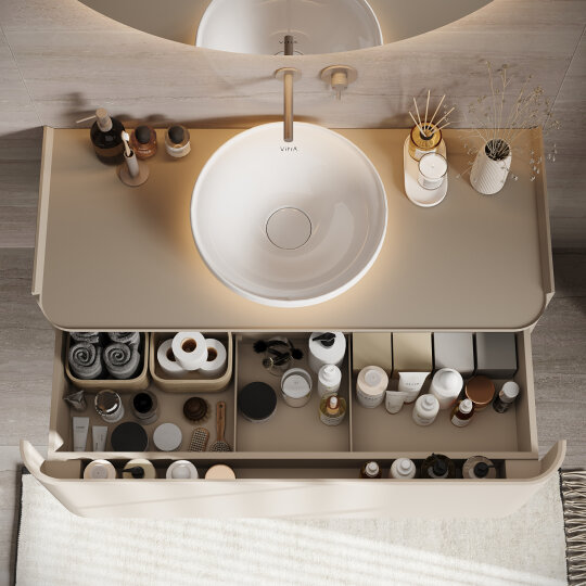 VitrA Metropole Round Süper Slim Yavaş Kapanır Klozet Kapağı, Kolay Sökülebilir, Mat Bej, 208-420R009 - 12