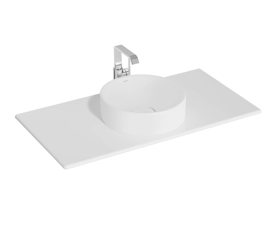 VitrA Metropole Seramik Üst Tezgah, 100 cm, Mat Beyaz,7544B001-1826 - 1