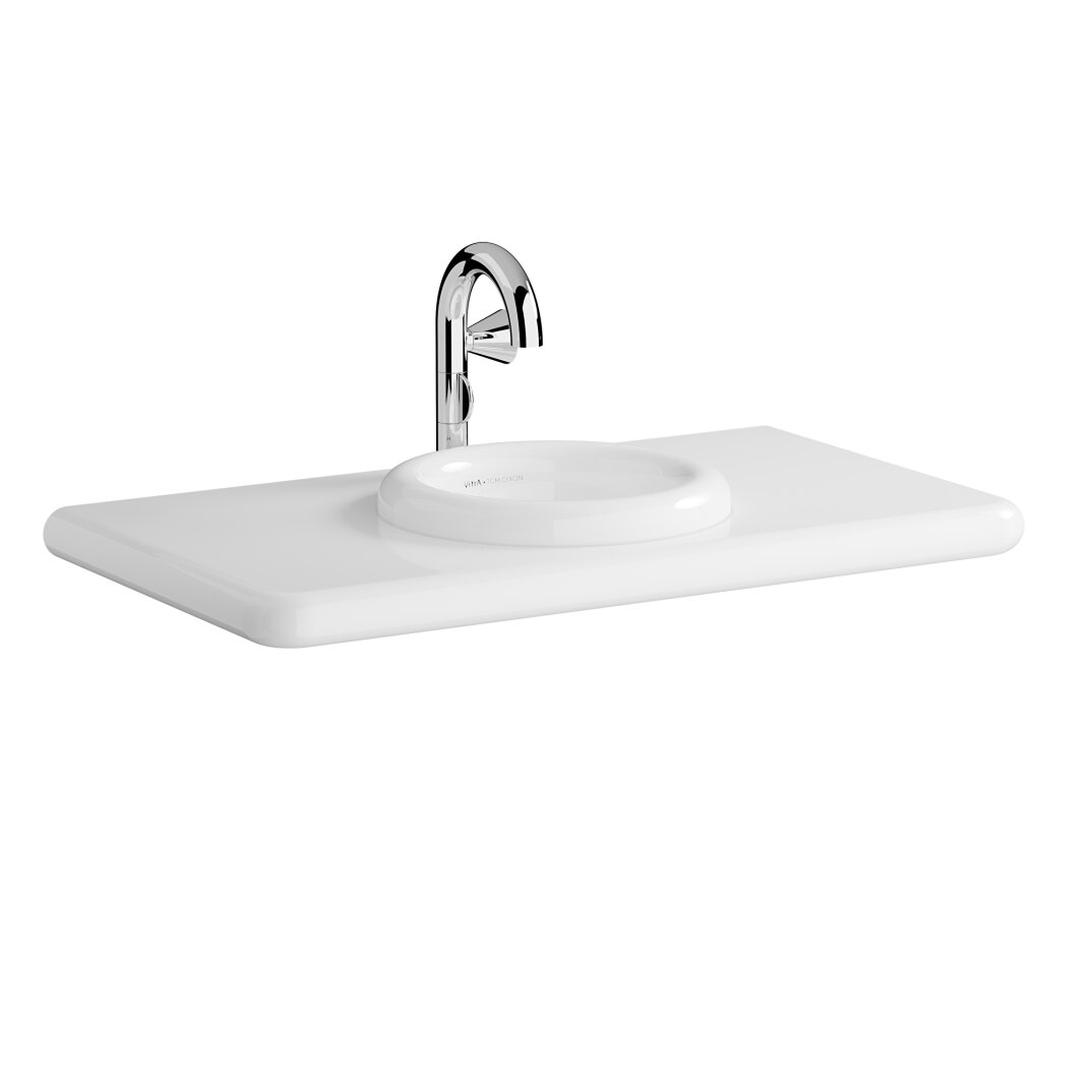 VitrA Metropole Seramik Üst Tezgah, 100 cm, Mat Kum Beji, 7544B022-1826 - 1