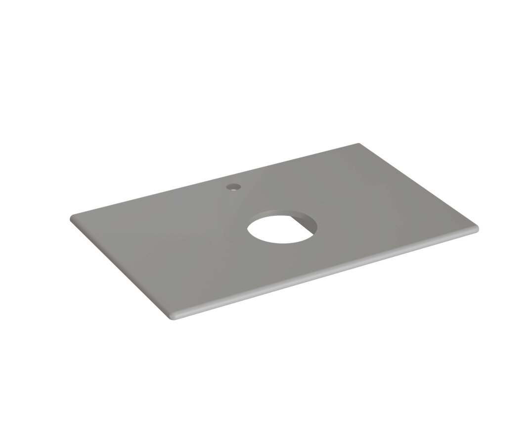 VitrA Metropole Seramik Üst Tezgah, 80 cm, Mat Taş Gri,7546B076-1826 - 1