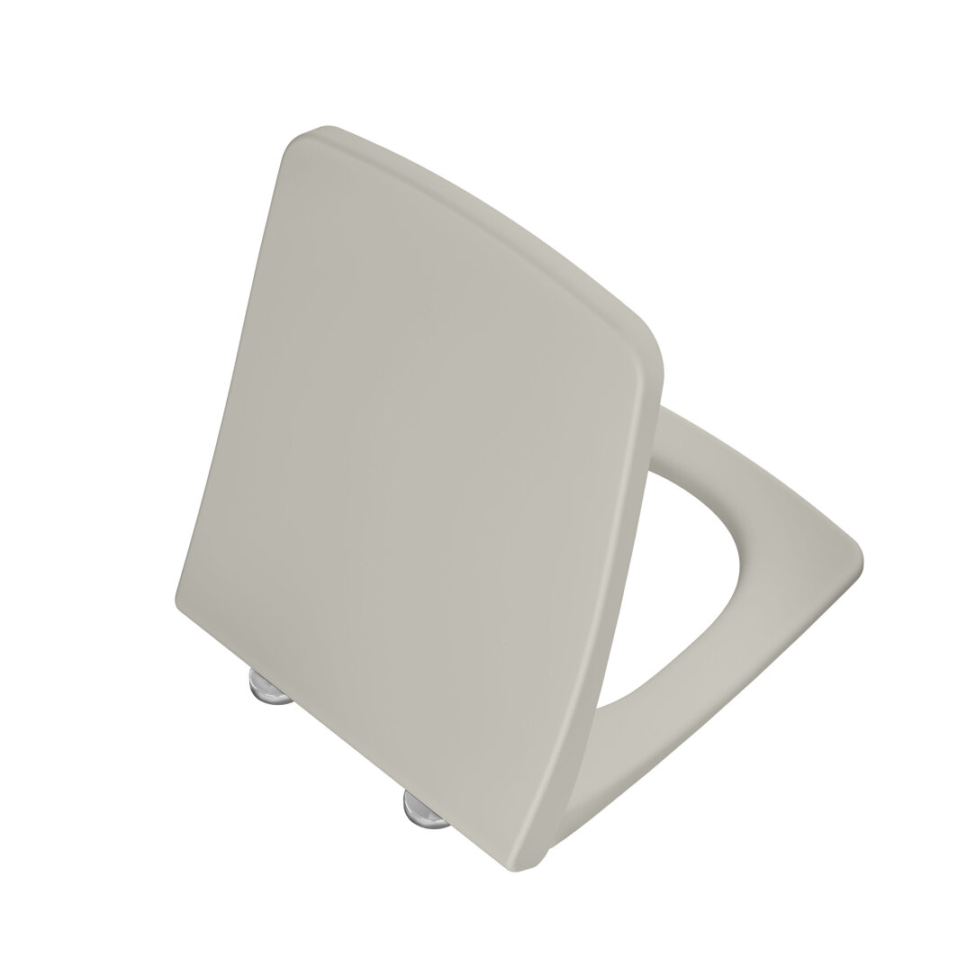 VitrA Metropole Slim Klozet Kapağı, Yavaş Kapanır, Kolay Sökülebilir, Mat Bej, 132-422R009 - 1