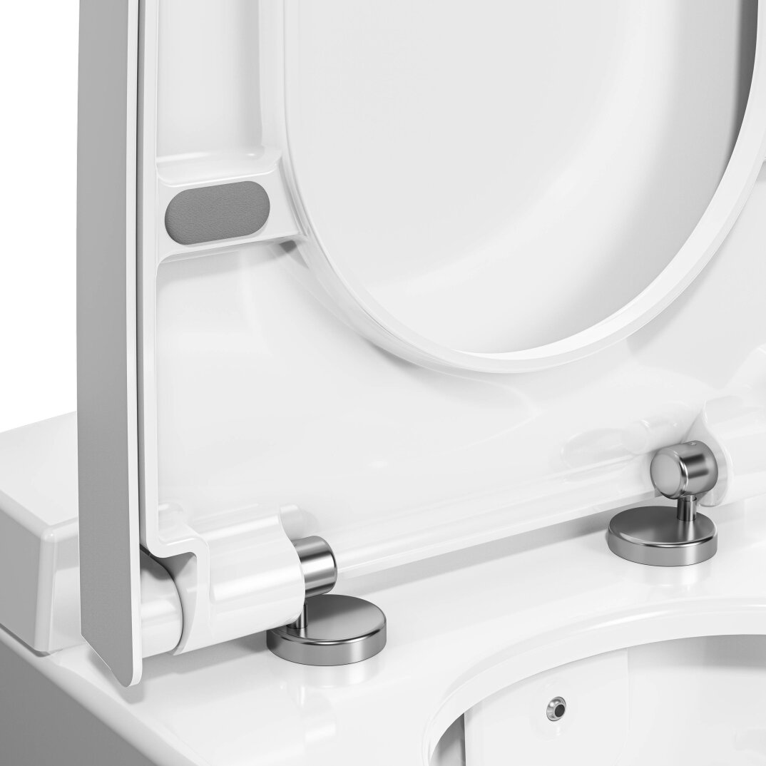 VitrA Metropole Slim Klozet Kapağı, Yavaş Kapanır, Kolay Sökülebilir, Mat Beyaz,122-401R009 - 3