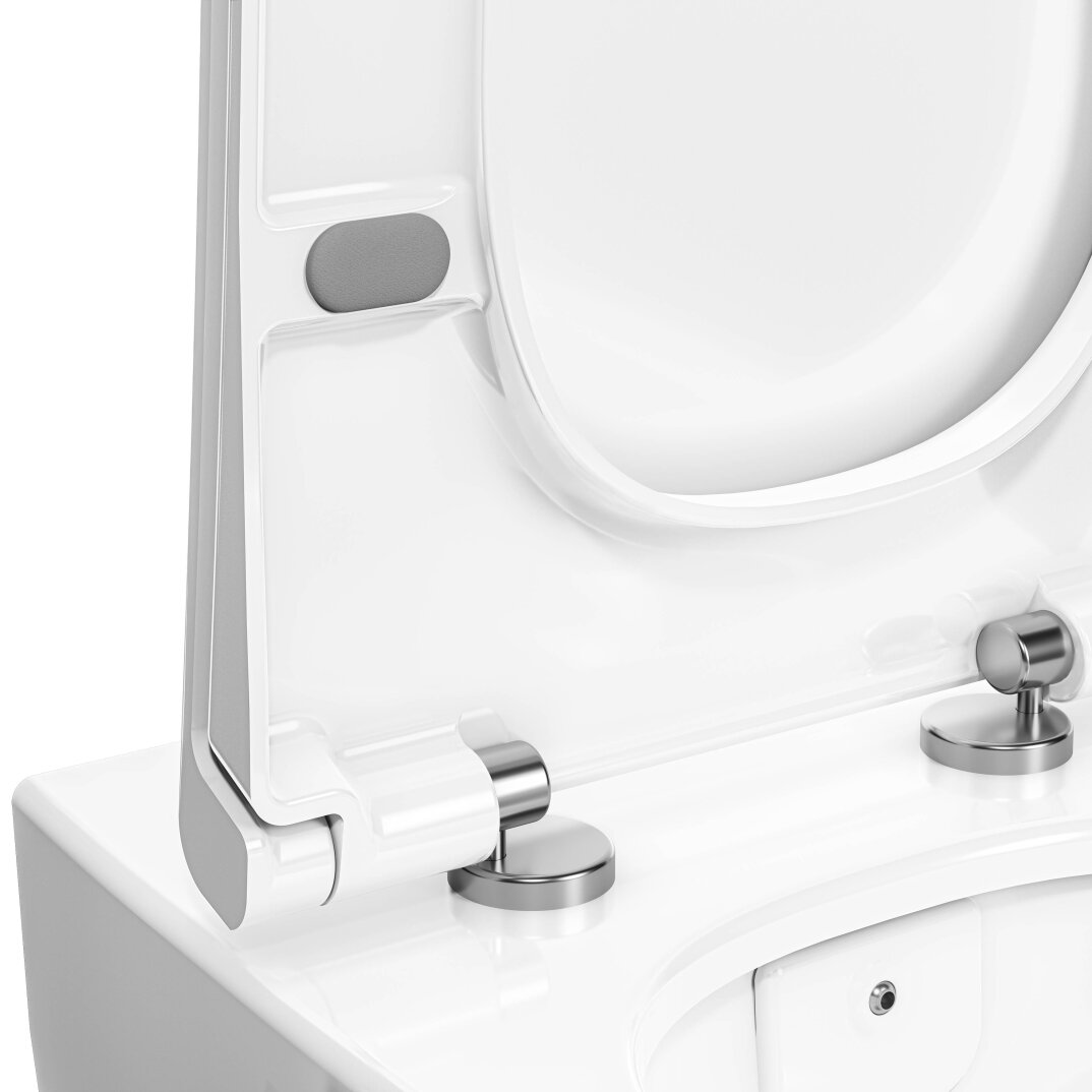 VitrA Metropole Slim Klozet Kapağı, Yavaş Kapanır, Kolay Sökülebilir, Mat Beyaz,132-401R009 - 3