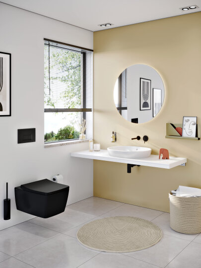 VitrA Metropole Slim Klozet Kapağı, Yavaş Kapanır, Kolay Sökülebilir, Mat Siyah,132-483R009 - 2