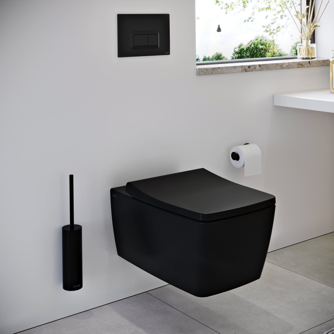 VitrA Metropole Slim Klozet Kapağı, Yavaş Kapanır, Kolay Sökülebilir, Mat Siyah,132-483R009 - 4