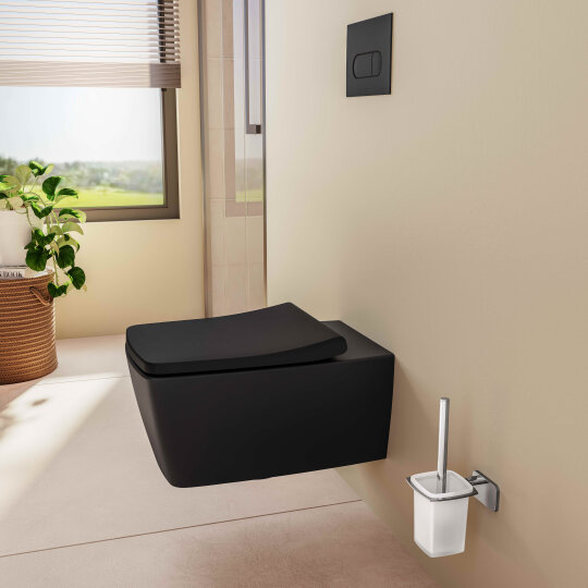 VitrA Metropole Slim Klozet Kapağı, Yavaş Kapanır, Kolay Sökülebilir, Mat Siyah,132-483R009 - 6