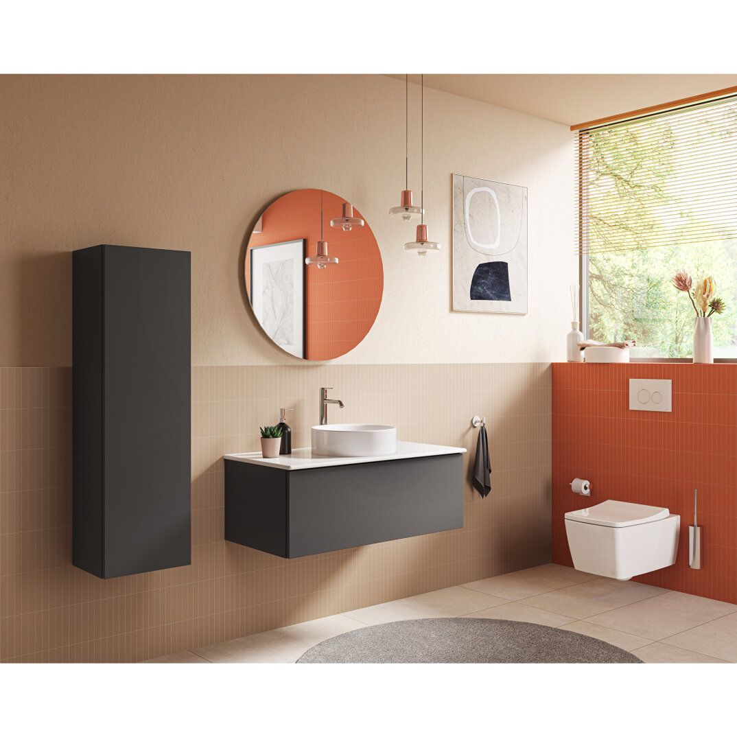 VitrA Metropole Slim Klozet Kapağı, Yavaş Kapanır, Kolay Sökülebilir, Parlak Siyah, 132-070R009 - 5