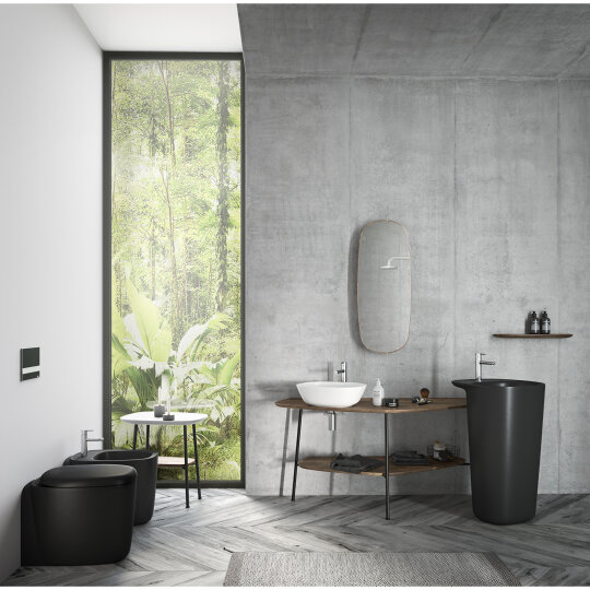 VitrA Metropole Slim Klozet Kapağı, Yavaş Kapanır, Mat Siyah, 122-483-009 - 2