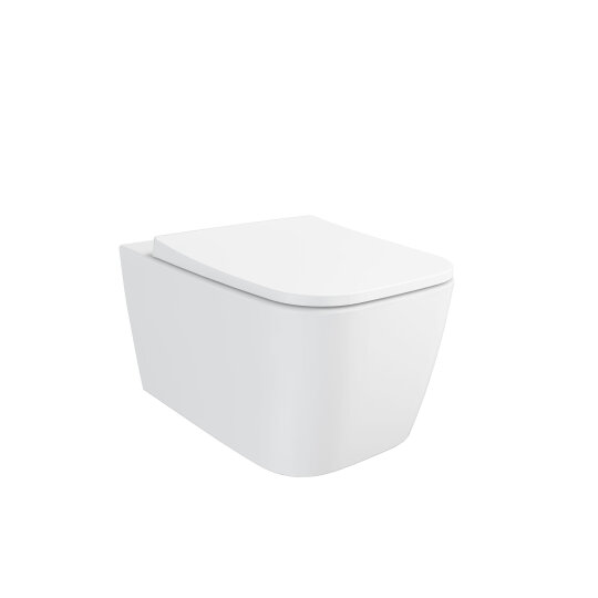 VitrA Metropole Square QuantumFlush Kanalsız Asma Klozet, 56 cm, Mat Beyaz, 7906B401-0090