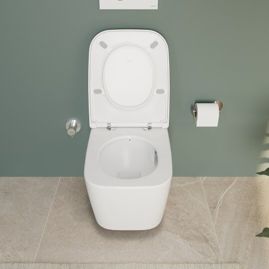 VitrA Metropole Square QuantumFlush Kanalsız Duvara Tam Dayalı Yerden Tek Klozet, 56 cm, 7907B403-0090 - 4