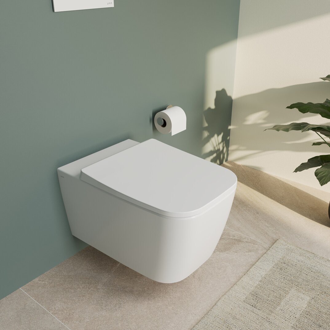 VitrA Metropole Square QuantumFlush Kanalsız Duvara Tam Dayalı Yerden Tek Klozet, 56 cm, 7907B403-0090 - 10
