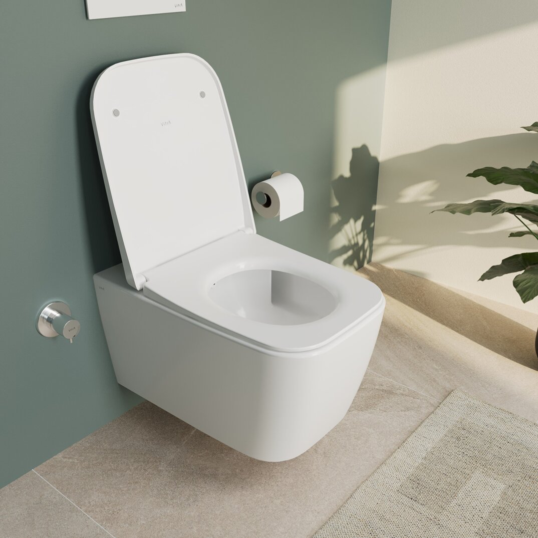 VitrA Metropole Square QuantumFlush Kanalsız Duvara Tam Dayalı Yerden Tek Klozet, 56 cm, 7907B403-0090 - 12