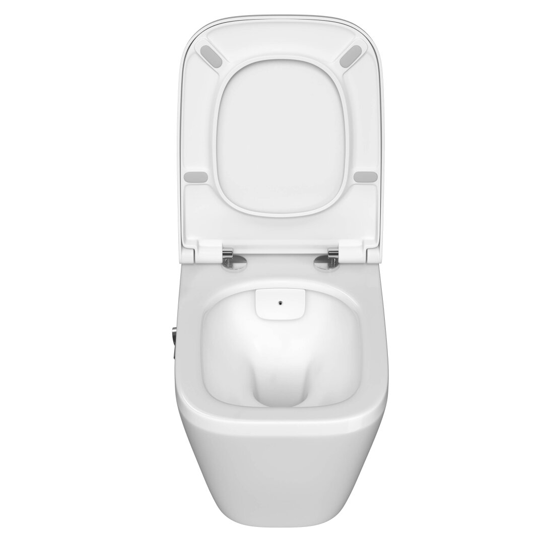 VitrA Metropole Square Slim Yavaş Kapanır Klozet Kapağı, Kolay Sökülebilir, 212-003R009 - 2