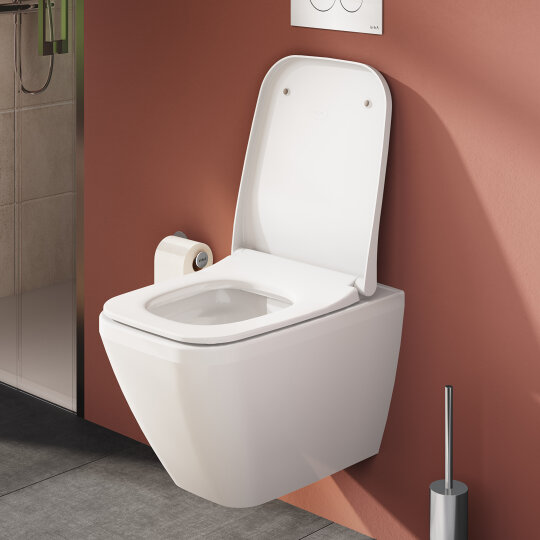VitrA Metropole Square Slim Yavaş Kapanır Klozet Kapağı, Kolay Sökülebilir, Mat Bej, 212-420R009 - 5