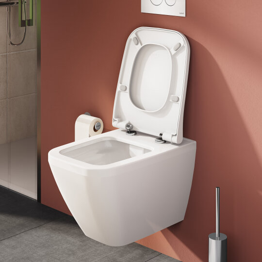 VitrA Metropole Square Slim Yavaş Kapanır Klozet Kapağı, Kolay Sökülebilir, Mat Bej, 212-420R009 - 6