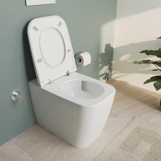 VitrA Metropole Square Süper Slim Yavaş Kapanır Klozet Kapağı, Kolay Sökülebilir, Mat Bej, 207-420R009 - 4