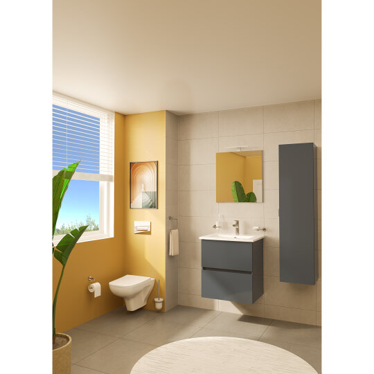 VitrA Metropole Square Süper Slim Yavaş Kapanır Klozet Kapağı, Kolay Sökülebilir, Mat Bej, 207-420R009 - 5