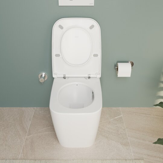 VitrA Metropole Square Süper Slim Yavaş Kapanır Klozet Kapağı, Kolay Sökülebilir, Mat Bej, 207-420R009 - 6