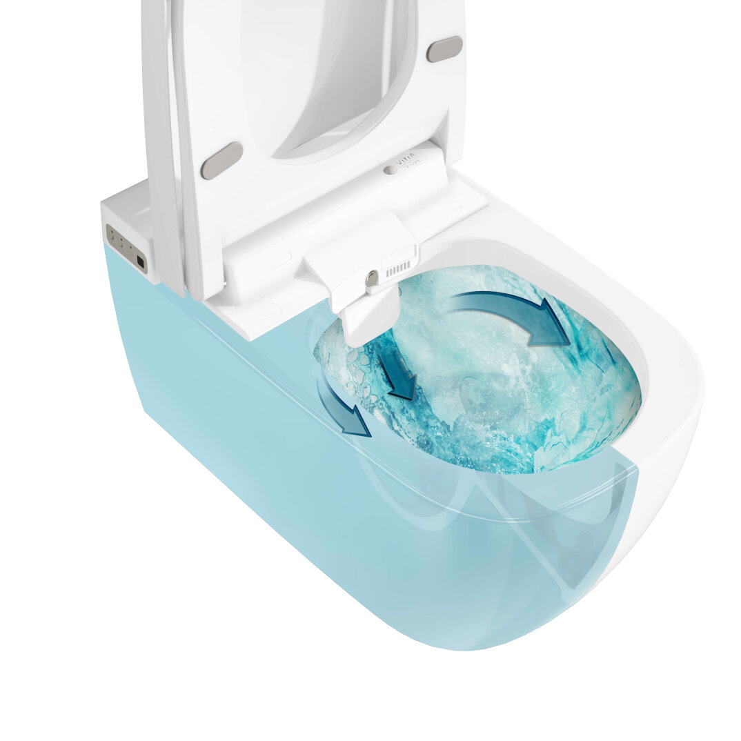 VitrA Metropole V-Care Akıllı Rim-ex Asma Klozet, Basic, VitrAClean, Yeni Seri,5674B403-6193 - 2