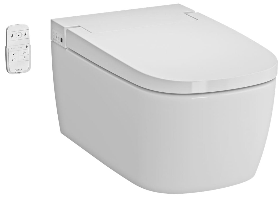 VitrA Metropole V-Care Akıllı Rim-ex Asma Klozet, Basic, VitrAClean, Yeni Seri,5674B403-6193 - 1