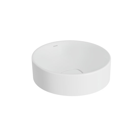VitrA Metropole Yuvarlak Çanak Lavabo, 38 cm (Kompakt) Mat Beyaz, VitrAClean, 7542B401-0016