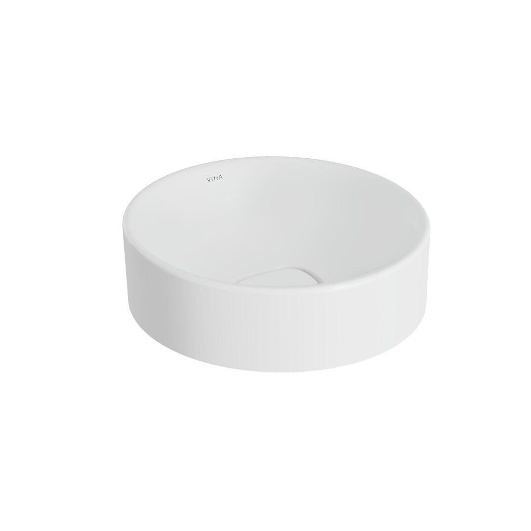 VitrA Metropole Yuvarlak Çanak Lavabo, 38 cm (Kompakt) Mat Beyaz, VitrAClean, 7542B401-0016 - 1