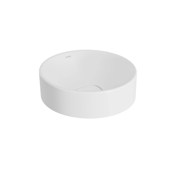 VitrA Metropole Yuvarlak Çanak Lavabo, 38 cm (Kompakt) Mat Beyaz, VitrAClean,7542B401-1398