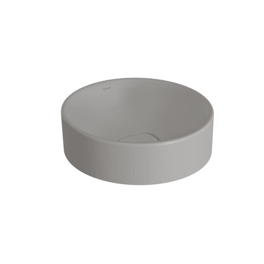 VitrA Metropole Yuvarlak Çanak Lavabo, 38 cm (Kompakt) Mat Taş Gri, VitrAClean,7542B476-1398