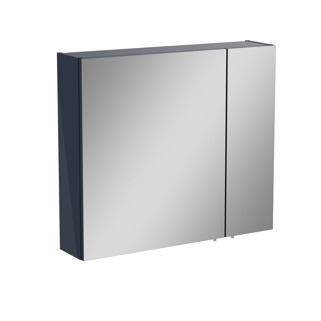 Vitra Mia Asimetrik Dolaplı Ayna, 80 cm, Parlak Antrasit 67705 - 5