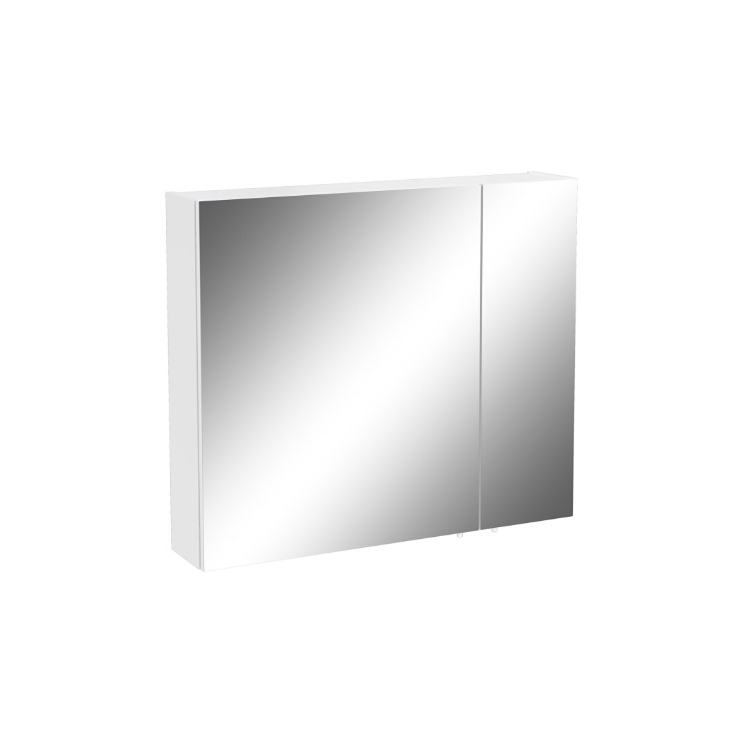 VitrA Mia Asimetrik Dolaplı Ayna (Sol), 60 cm, Parlak Antrasit, 67710 - 9