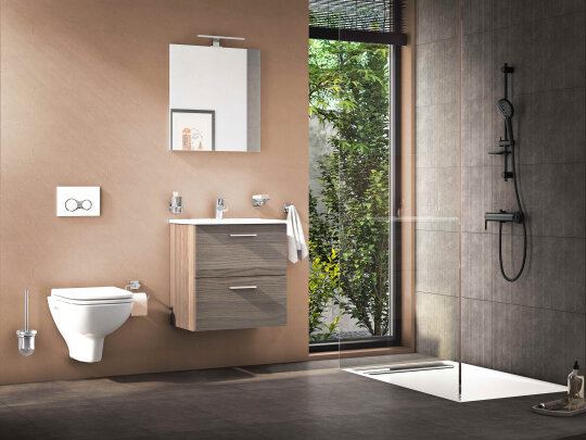 VitrA Mia Demonte Set, 60 cm, Çekmeceli, (Lavabo Dolabı, Aydınlatmalı Ayna), Cordoba,75103 - 2