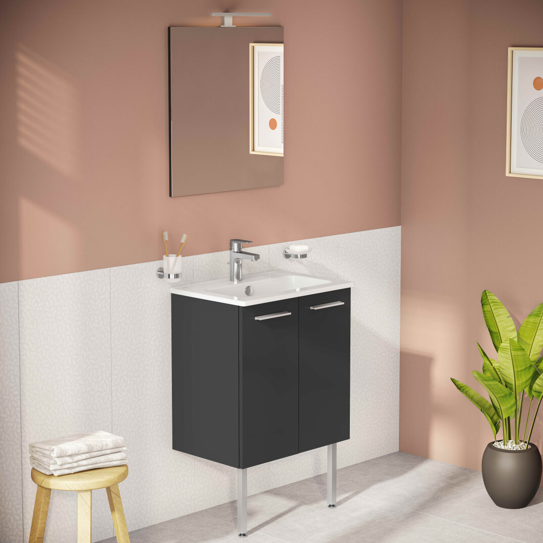 VitrA Mia Etajerli Lavabo, 59 cm,7461L003-0002 - 2