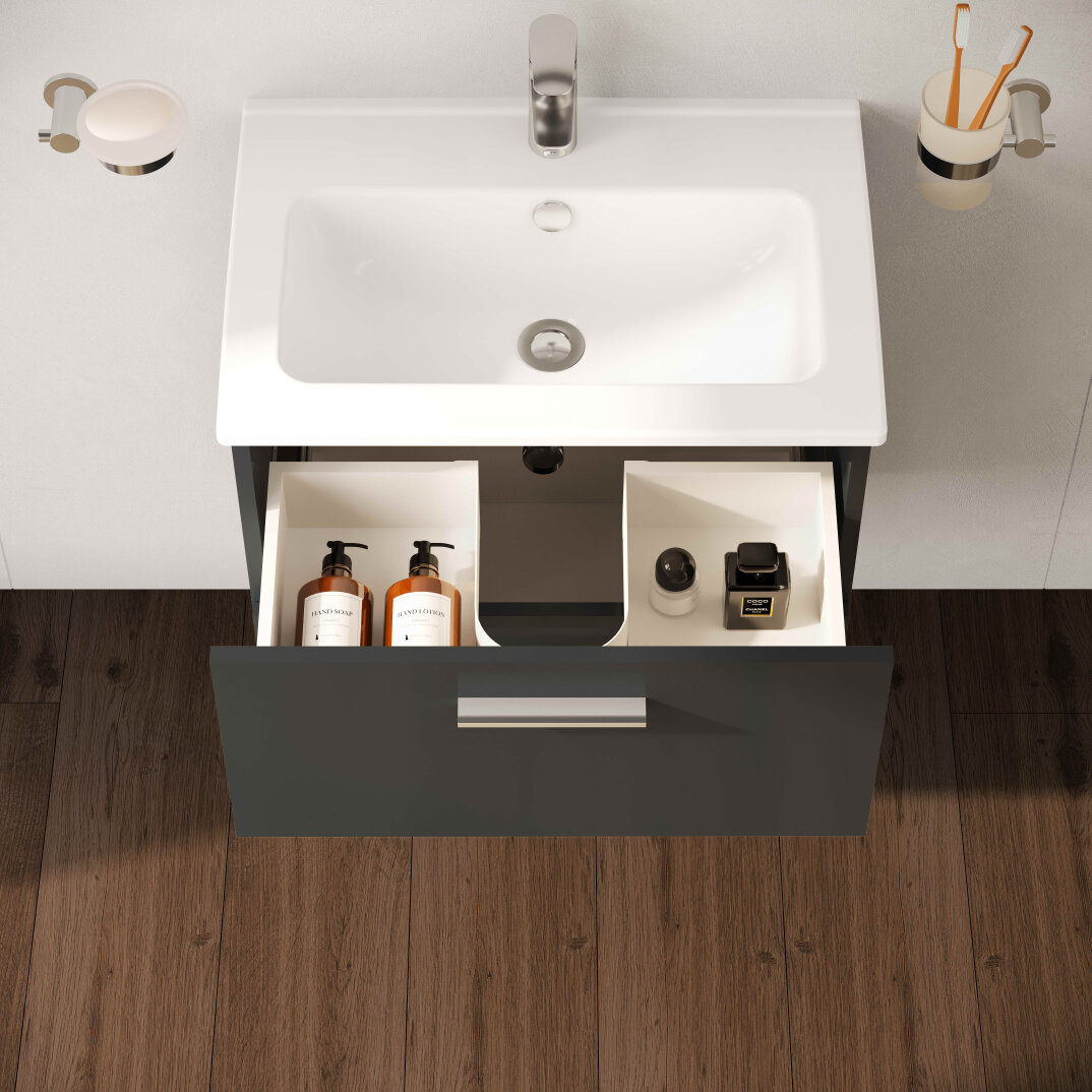 VitrA Mia Etajerli Lavabo, 59 cm,7461L003-0002 - 3