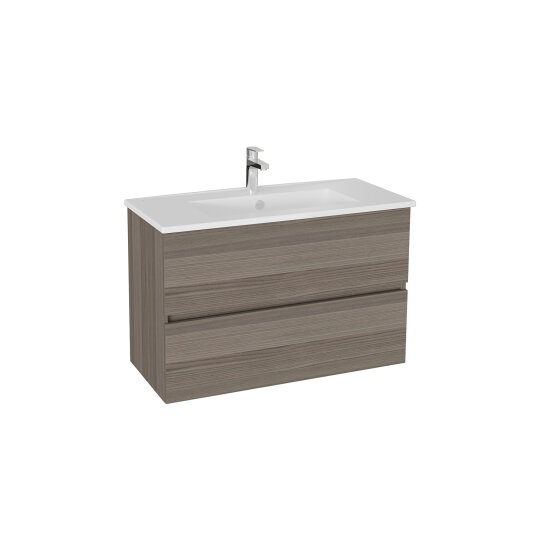 VitrA Mia Plus Square Çift Çekmeceli Lavabo Dolabı, 100 cm, Cordoba, 69804