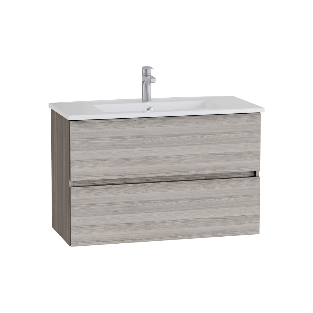 VitrA Mia Plus Square Çift Çekmeceli Lavabo Dolabı, 100 cm, Cordoba, 69804 - 2