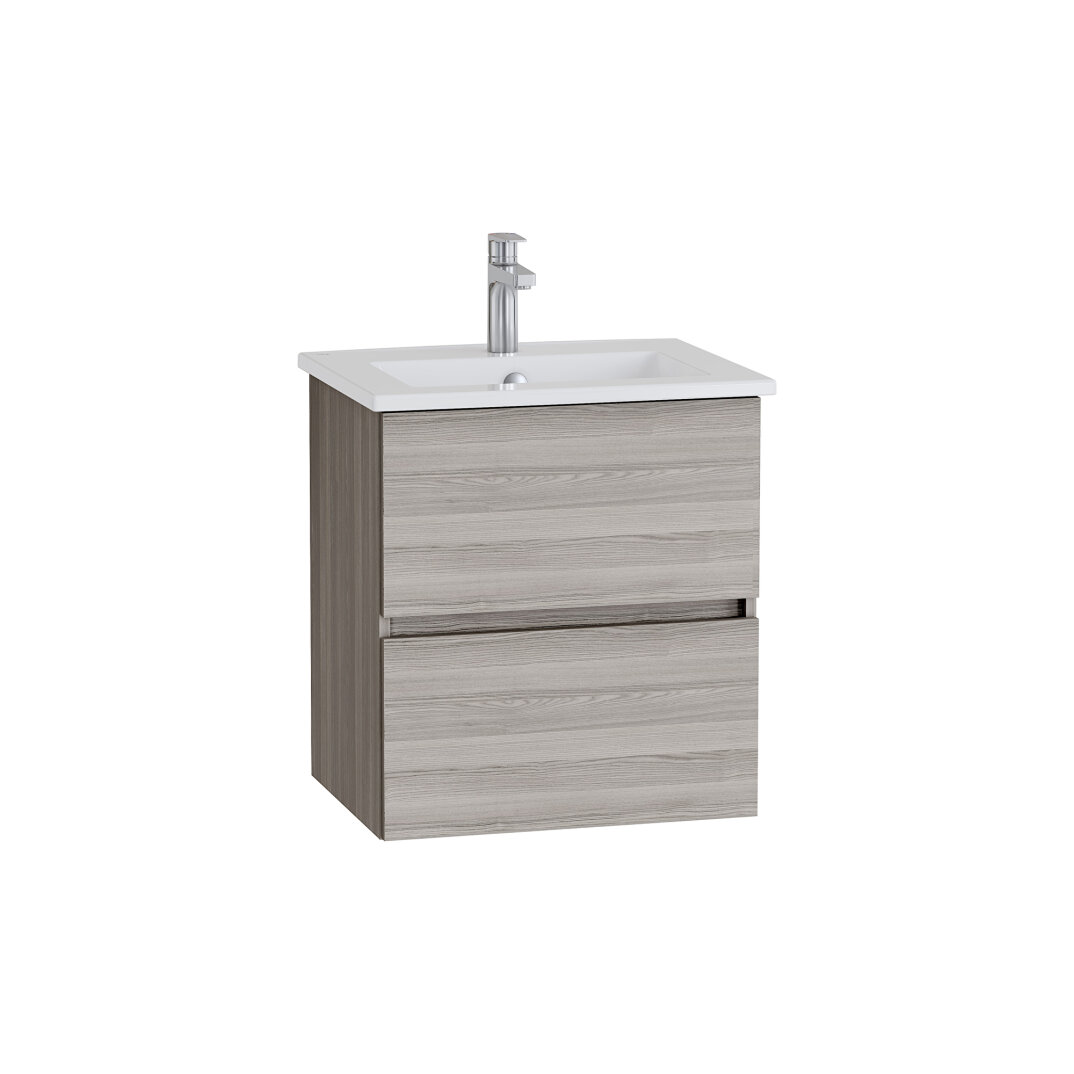 VitrA Mia Plus Square Çift Çekmeceli Lavabo Dolabı, 60 cm, Cordoba, 69791 - 1