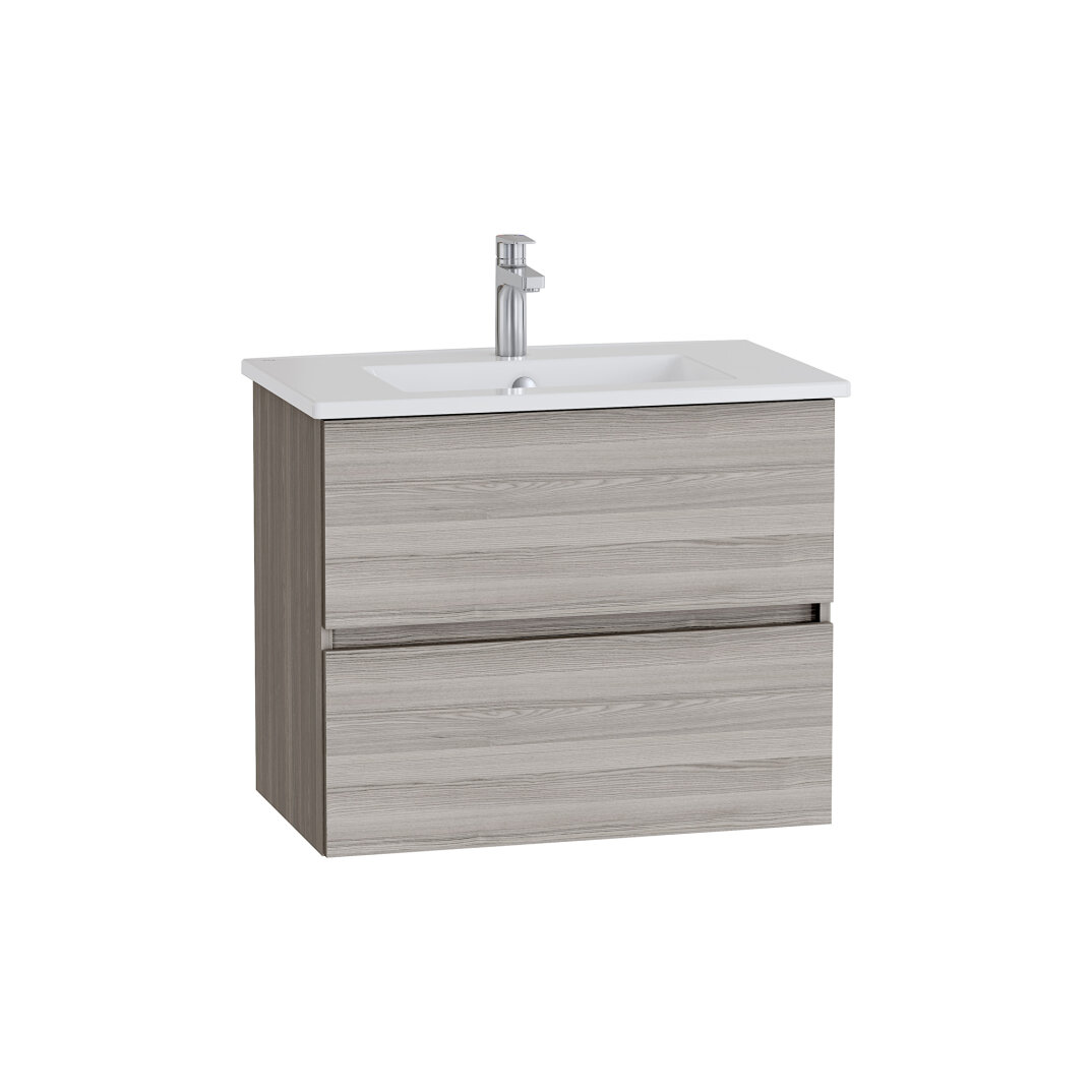 VitrA Mia Plus Square Çift Çekmeceli Lavabo Dolabı, 80 cm, Cordoba, 69799 - 1