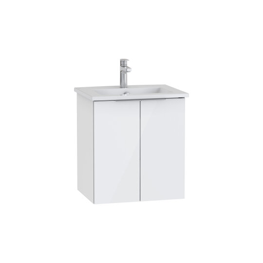 VitrA Mia Plus Square Kapaklı Lavabo Dolabı, 60 cm, Parlak Beyaz,69712 - 2