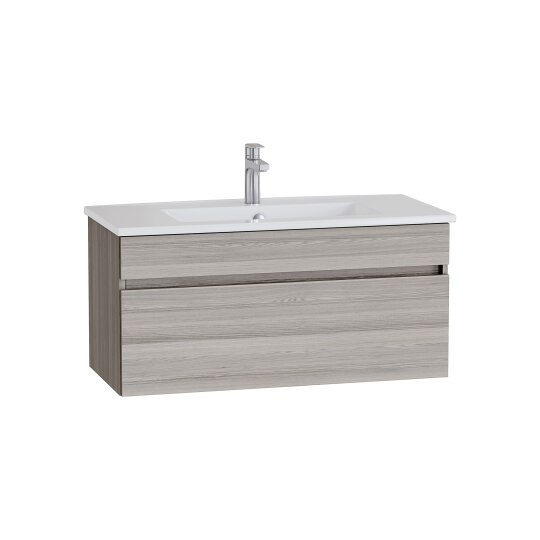 VitrA Mia Plus Square Tek Çekmeceli Lavabo Dolabı, 100 cm, Cordoba, 69803