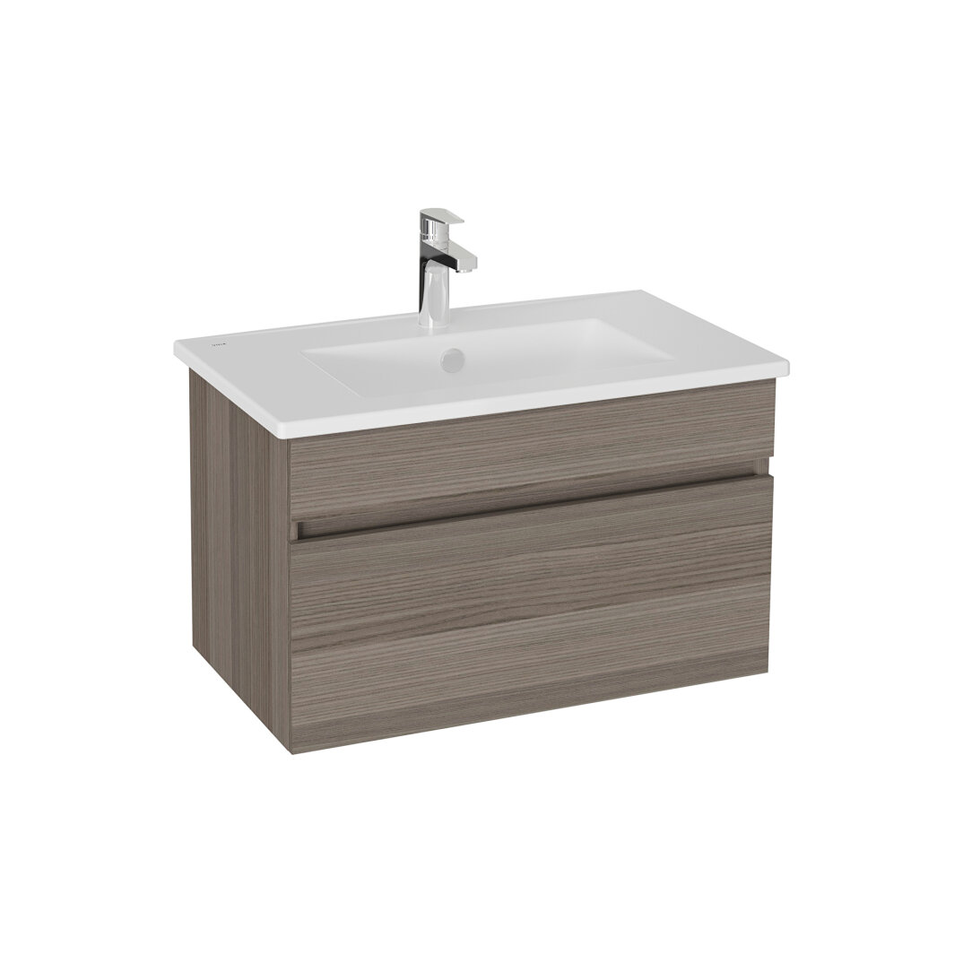 VitrA Mia Plus Square Tek Çekmeceli Lavabo Dolabı, 80 cm, Cordoba, 69798 - 1