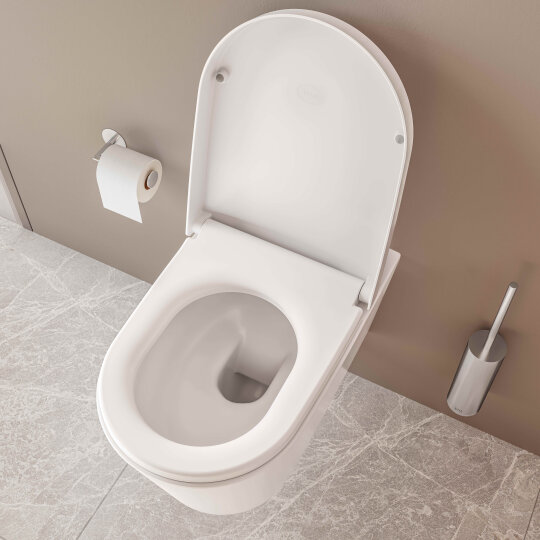 VitrA Nest Rim-Ex Kanalsız Asma Klozet, Entegre Termostatik Ara Musluklu,5176B003-7211 - 5
