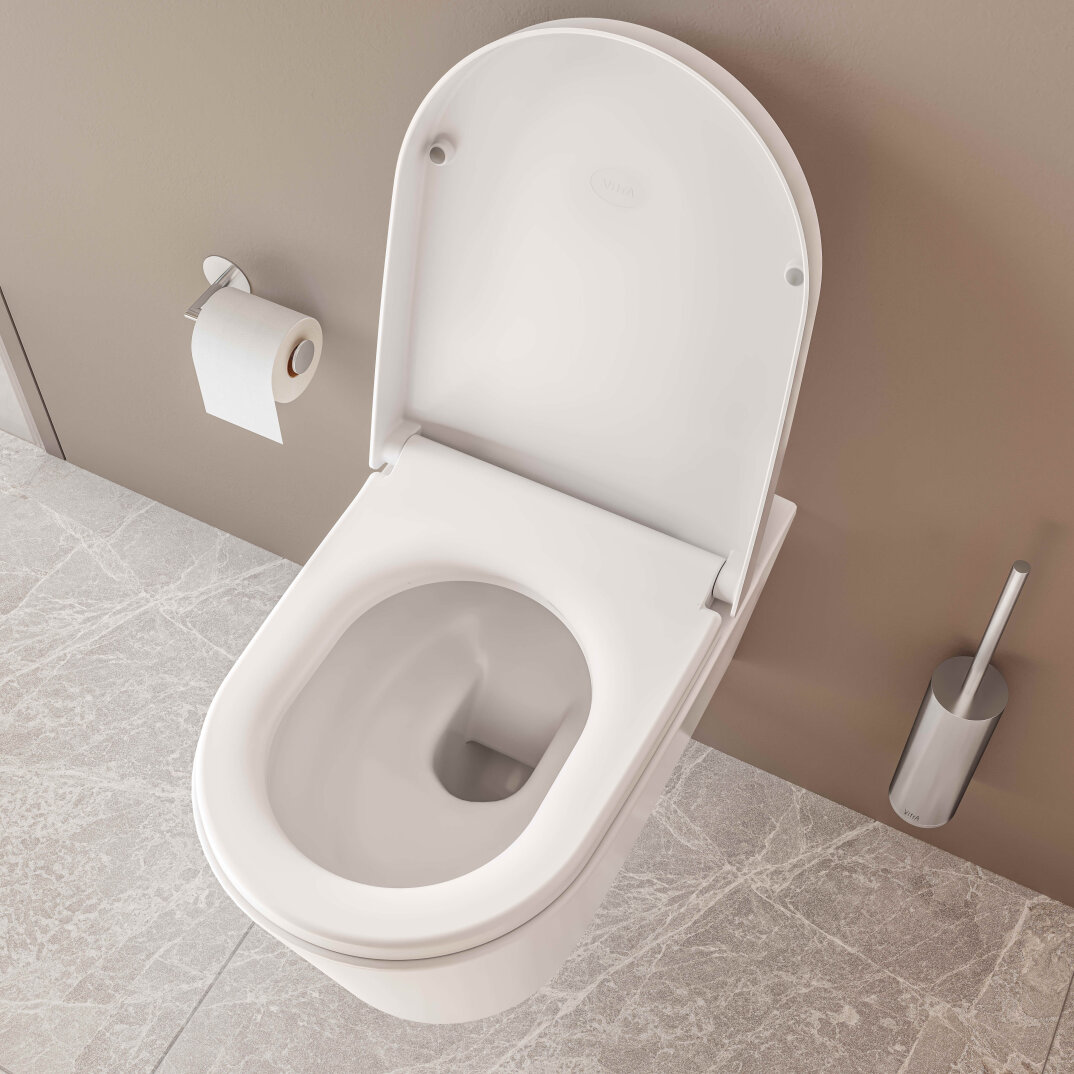VitrA Nest Rim-Ex Kanalsız Asma Klozet, Entegre Termostatik Ara Musluklu,5176B003-7211 - 5