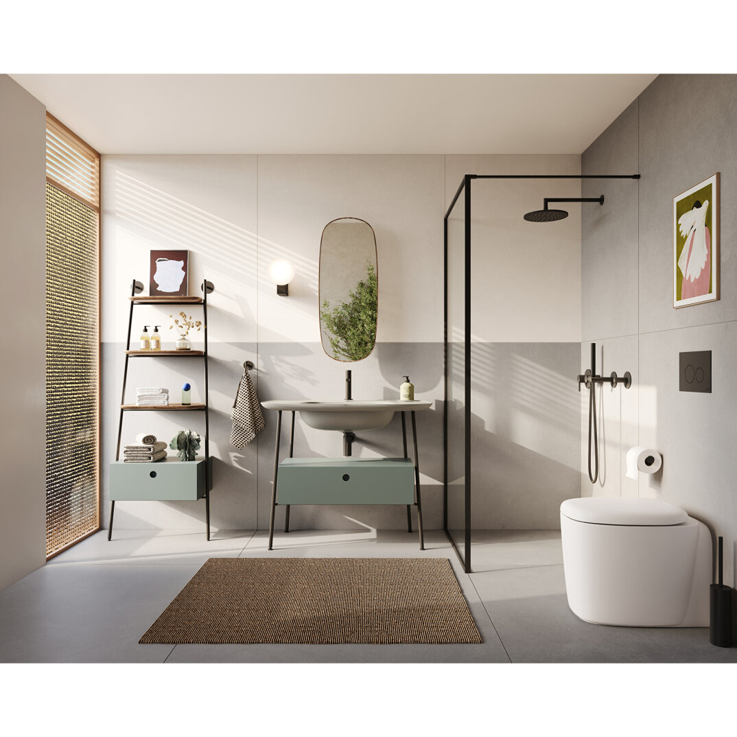 VitrA Origin 3 Yollu Yönlendirici (Sıva Üstü Grubu), Mat Siyah, A4285936 - 2