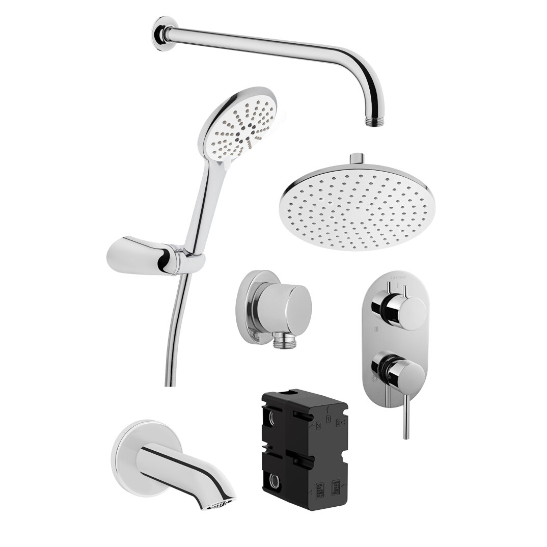 VitrA Origin Ankastre Banyo Bataryası, Tepe ve El Duşu Seti, Bakır, A4262026-SET - 1