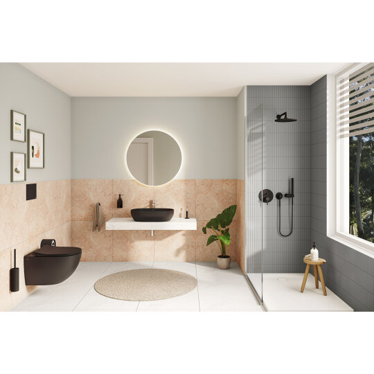 VitrA Origin Ankastre El Duşu Çıkışı, Mat Siyah, A4262536 - 2