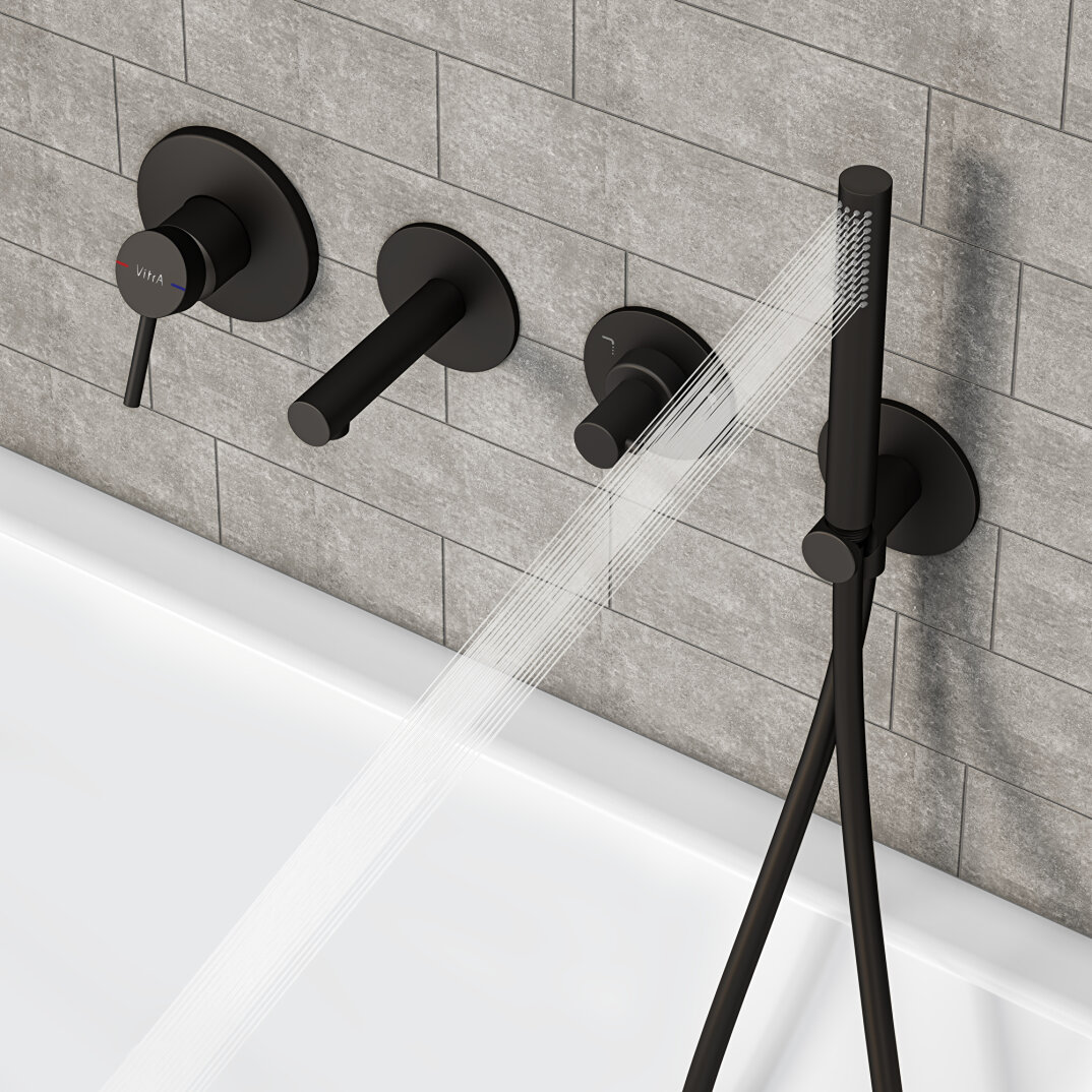 VitrA Origin Ankastre El Duşu Çıkışı, Mat Siyah, A4262536 - 11