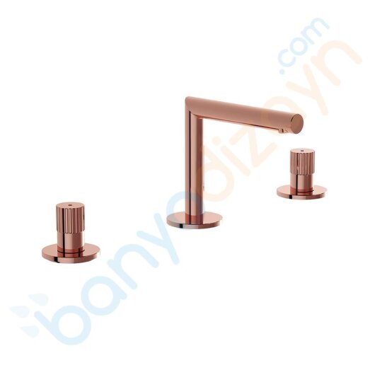 Vitra Origin Ankastre Lavabo Bataryası (3 Delikli Lavabolar için), Bakır, A4258326