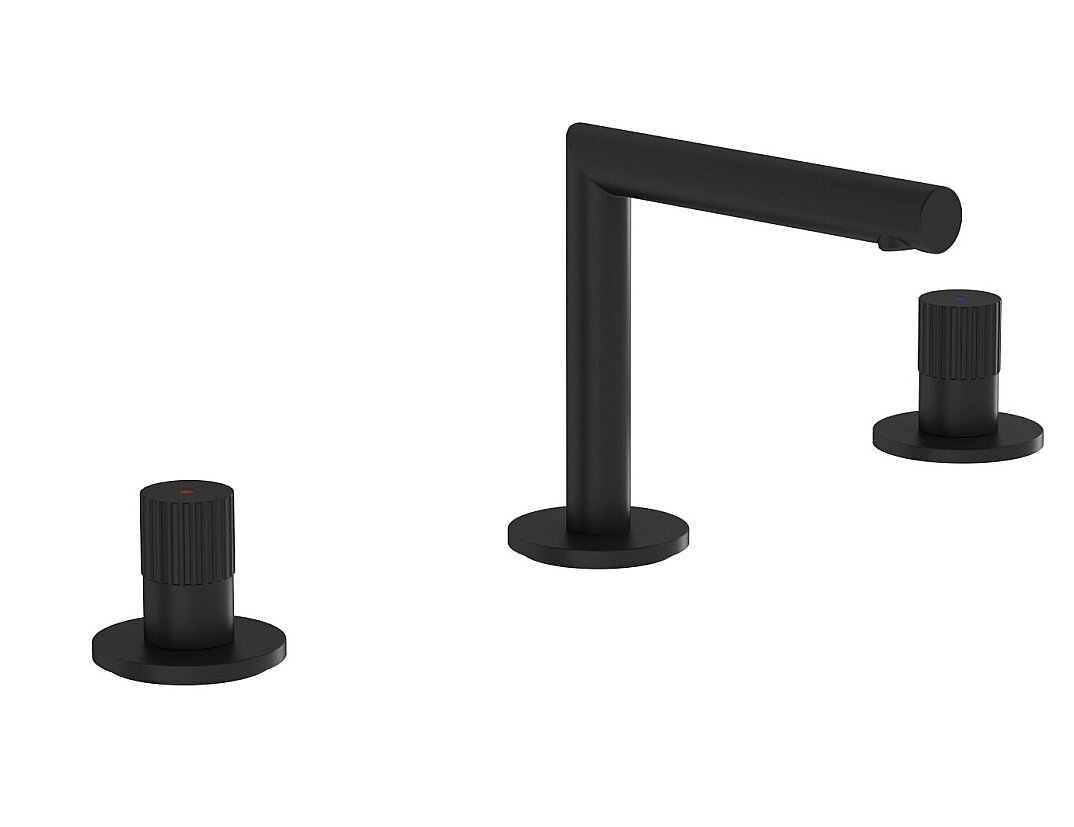 VitrA Origin Ankastre Lavabo Bataryası (3 Delikli Lavabolar için), Mat Siyah,A4258336WTC - 1