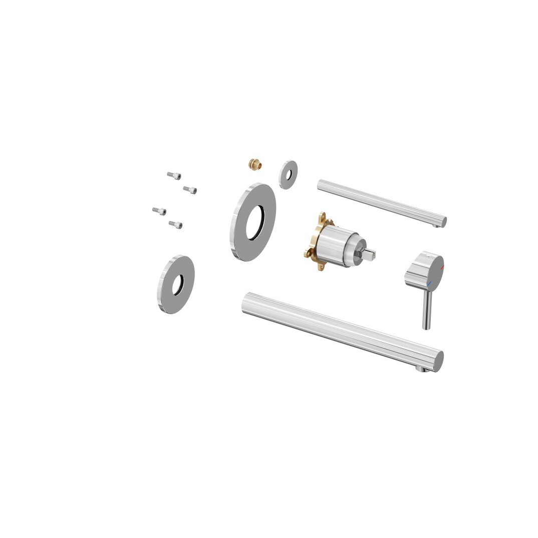 VitrA Origin Ankastre Lavabo Bataryası, Tezgahtan Kontrol,A42682 - 4