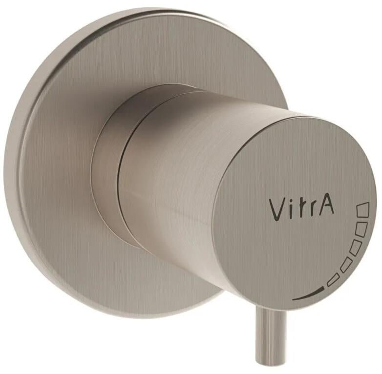 Vitra Origin Ankastre Stop Valf (Sıva Üstü Grubu), Fırçalı Nikel A4145834 - 1